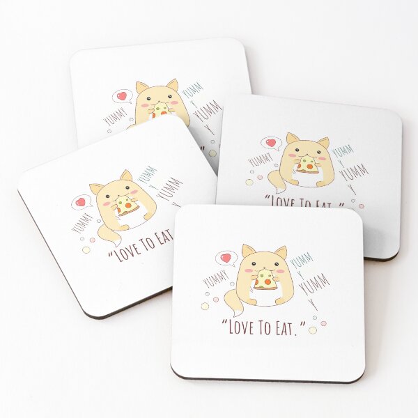 Item preview, LOVE TO EAT, Cute Hamster Eating A Slice Of Pizza designed and sold by Art Wear Nation.