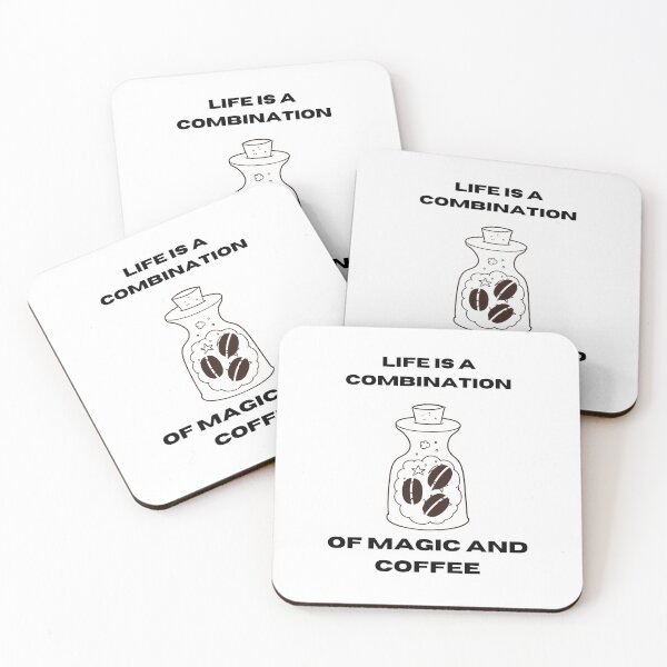 Item preview, LIFE IS A COMBINATION OF MAGIC AND COFFEE designed and sold by Ashalcheema.