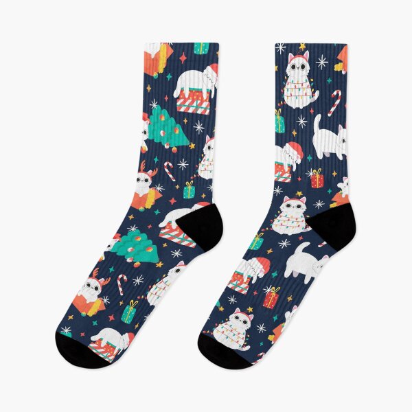 Item preview, Cat Christmas Pattern designed and sold by stargazerdesign.