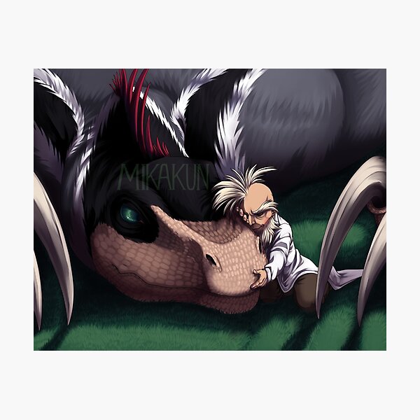 [Dinosaur King] - Dr Z and his Therizinosaure - Photographic Print