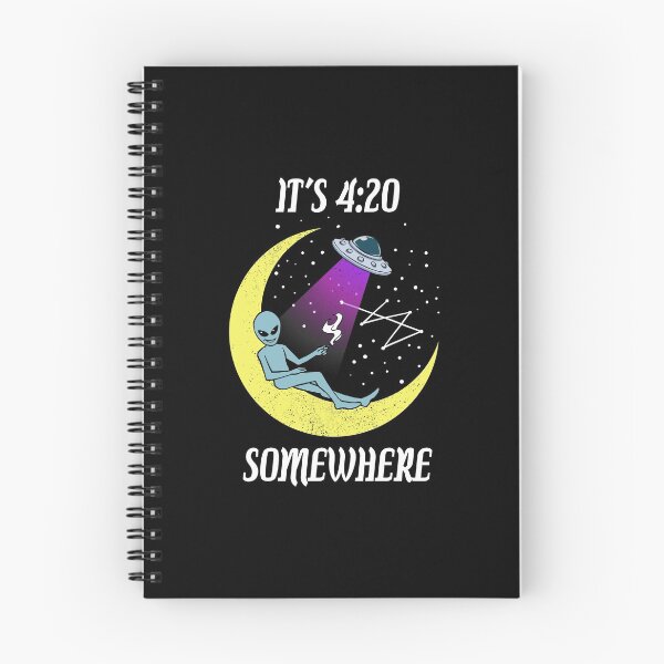 Item preview, It's 4:20 Somewhere T Shirt Funny Alien Weed Marijuana Gift designed and sold by Manisma Road.