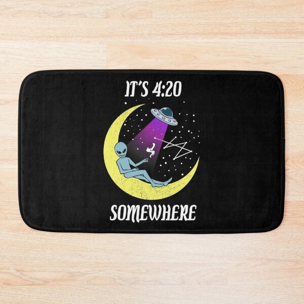 Item preview, It's 4:20 Somewhere T Shirt Funny Alien Weed Marijuana Gift designed and sold by Manisma Road.