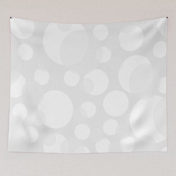 Item preview, Transparent Layers of White on White Big Circles  designed and sold by AMGImpressions.