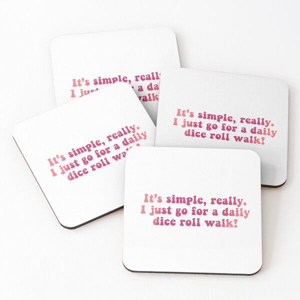Item preview, Daily Dice Roll Walk Tiktok - PINK designed and sold by beccaamac.