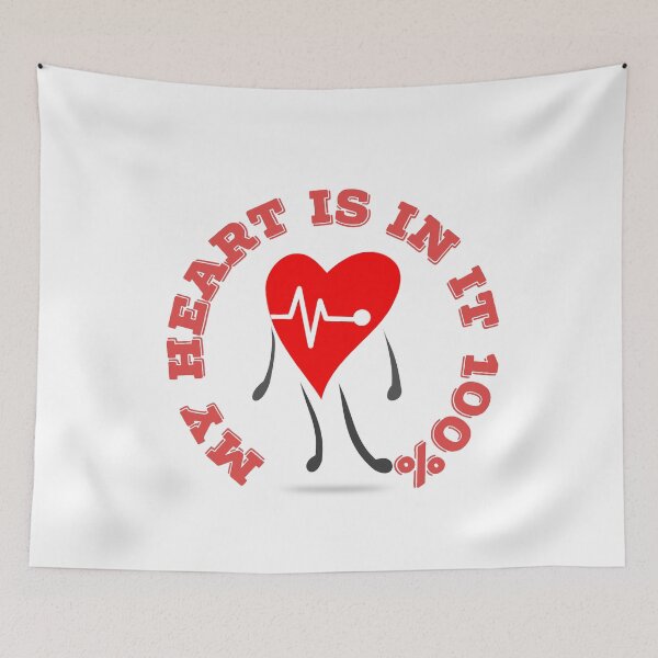 Item preview, My heart is in it 100% designed and sold by doctors-apparel.