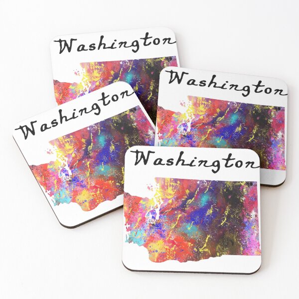 Item preview, Washington 223 Watercolor Map Yoga Quote Definitio designed and sold by vividpixelusa.