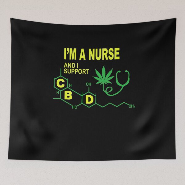 Item preview, I'm A Nurse And I Support CBD T Shirt Gift Support CBD designed and sold by Manisma Road.
