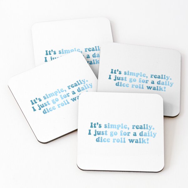 Item preview, Daily Dice Roll Walk Tiktok - BLUE designed and sold by beccaamac.