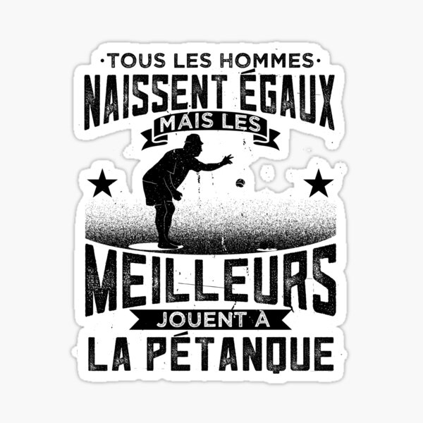 Petanque Bouliste Boccia Humour Sticker