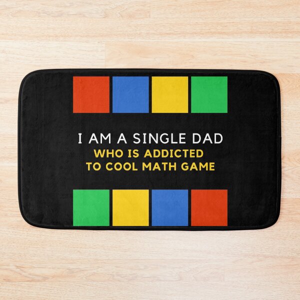 Item preview, i am a single dad who is addicted to cool math games  designed and sold by ShopThousand.