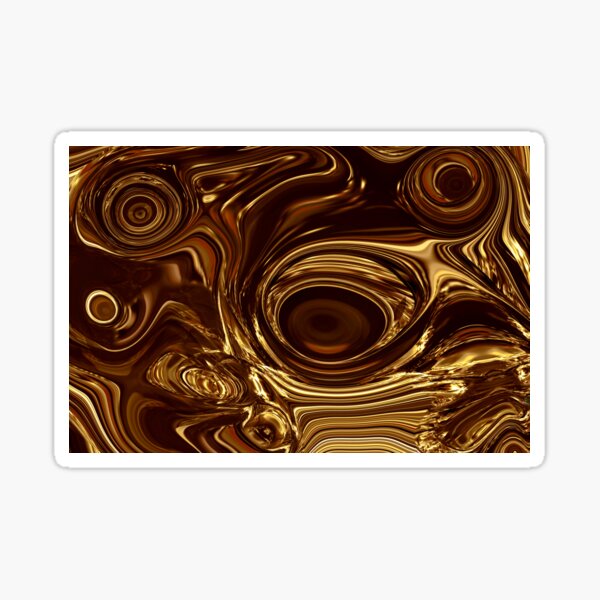 Golden Chocolate Sticker