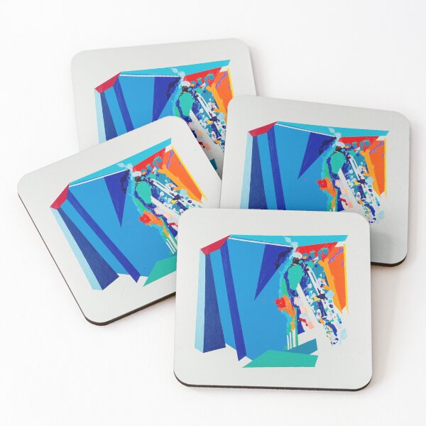 Item preview, Blue abstract Haiku, José Hidalgo, Backroom Art designed and sold by The Sr Corchea Backroom Art.