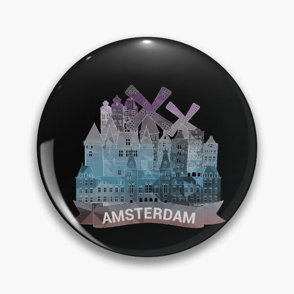Artikelvorschau, Amsterdam Skyline entworfen und verkauft von Mandala108.