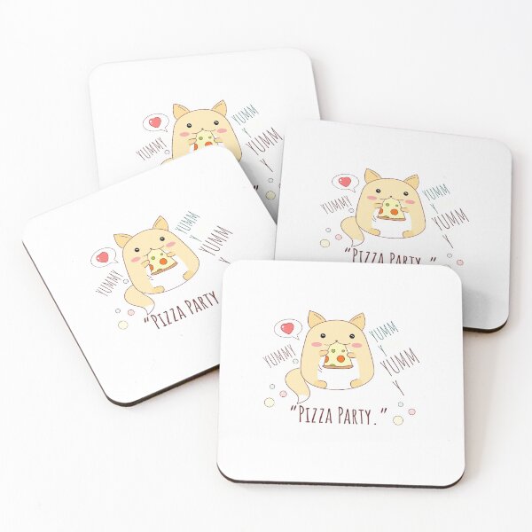 Item preview, PIZZA PARTY, Cute Hamster Eating A Slice Of Pizza designed and sold by Art Wear Nation.