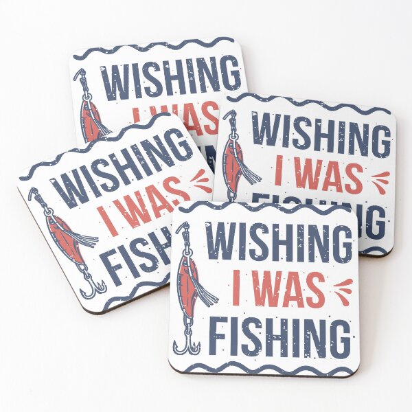 Item preview, vintage-slogan-typography-wishing-i-was-fishing-design T-Shirt designed and sold by Yassine Janane.