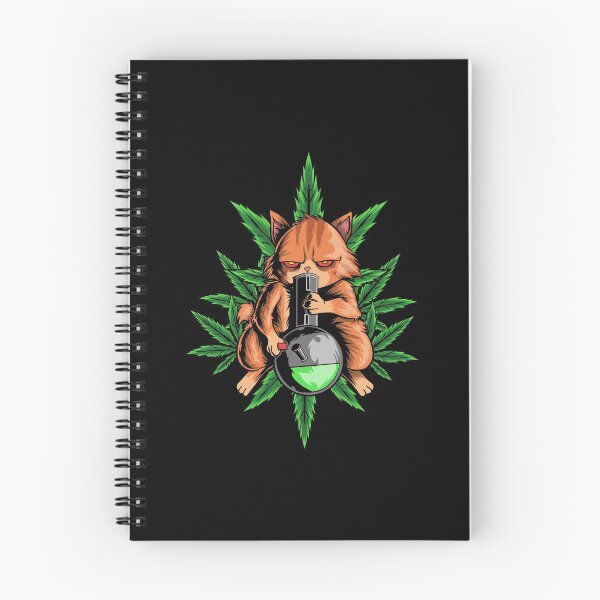 Item preview, Funny Cannabis T Shirt Cat Smoking Bong Humorous Weed Shirt designed and sold by Manisma Road.