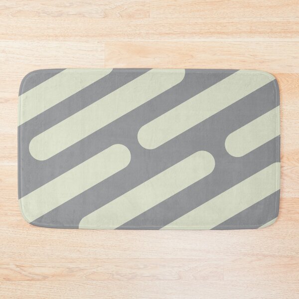 Item preview, Smooth Abstract Geometric Shapes Pattern (Medium Gray - Light Green - Rounded Rectangles Design) designed and sold by SassyClassyMe.