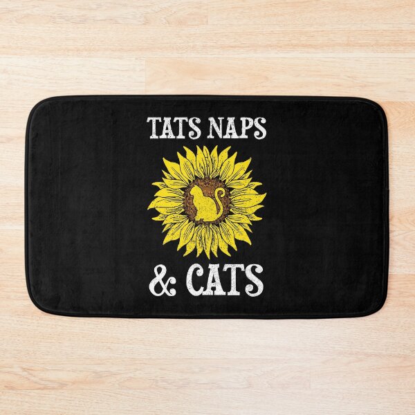 Item preview, Tats Naps & Cats Sunflower T Shirt Gift For Cat Lovers designed and sold by Manisma Road.