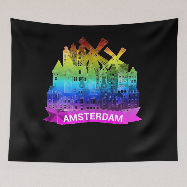 Artikelvorschau, Amsterdam Skyline entworfen und verkauft von Mandala108.