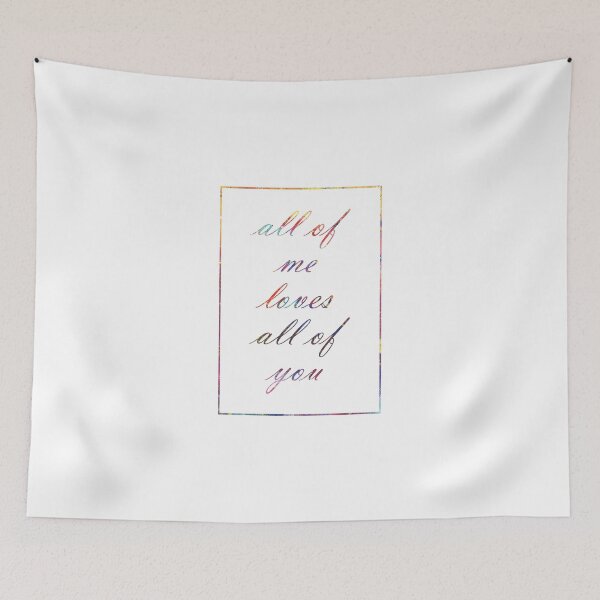 Item preview, ALL OF ME LOVES ALL OF YOU 221 Watercolor Map Yoga designed and sold by vividpixelusa.