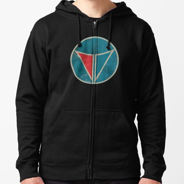 Plymouth Valiant Emblem, Grease Included Zipped Hoodie