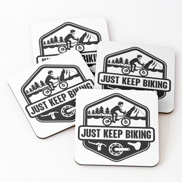 Item preview, Just Keep Biking designed and sold by GravitiTees.