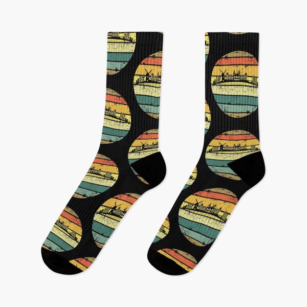 Item preview, Amsterdam Skyline Retro designed and sold by Mandala108.