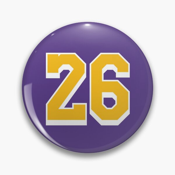 Item preview, 26 Yellow Number Twenty-six Purple Basketball Jersey designed and sold by elhefe.