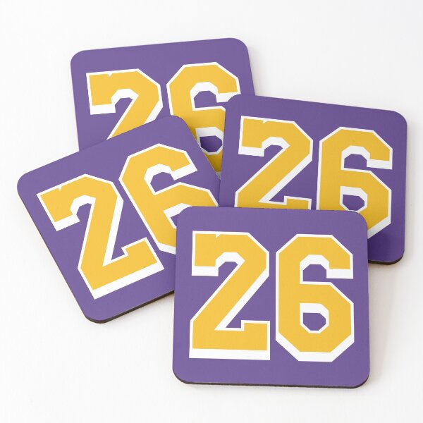 Item preview, 26 Yellow Number Twenty-six Purple Basketball Jersey designed and sold by elhefe.