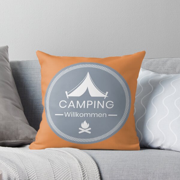 Item preview, Camping Welcome | German hiking | Black hiking t-shirt designed and sold by Ainbowz-Artwork.