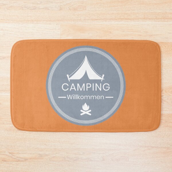 Item preview, Camping Welcome | German hiking | Black hiking t-shirt designed and sold by Ainbowz-Artwork.