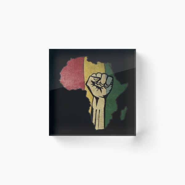 Artikelvorschau, Africa Revolution Fist (schwarzer Hintergrund) entworfen und verkauft von Groenendijk.
