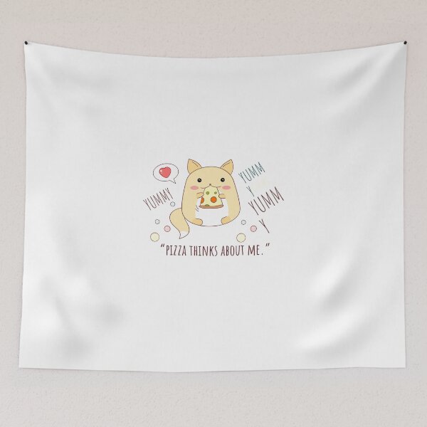 Item preview, PIZZA THINKS ABOUT ME, Cute Hamster Eating A Slice Of Pizza designed and sold by Art Wear Nation.
