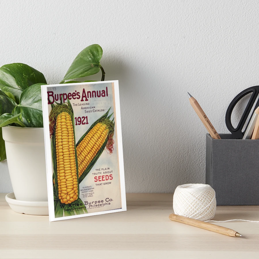 Vintage Burpee's Seed Annual Catalog Cover (1921)" Art Board Print for Sale  by douglasewelch | Redbubble