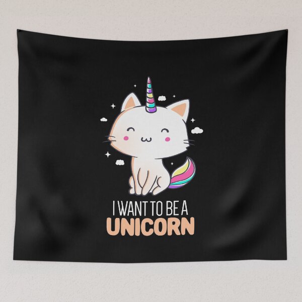Item preview, I Want To Be A Unicorn Funny Cute Gift designed and sold by EduEly.