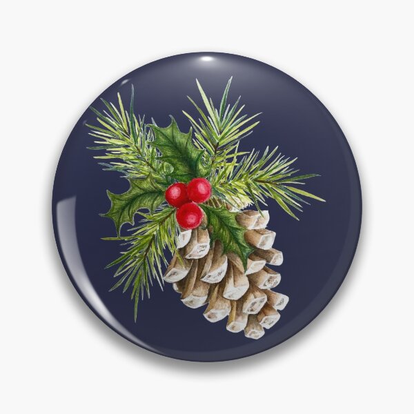 Item preview, Pinecone with Holly designed and sold by ViChung.