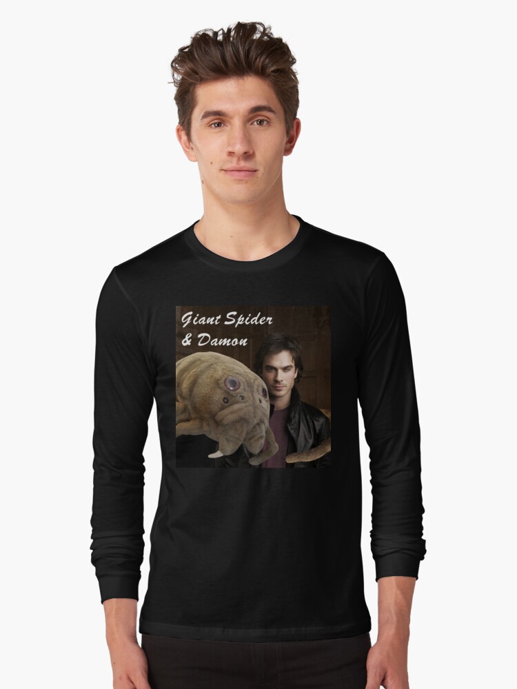Thumbnail 1 of 5, Long Sleeve T-Shirt, Guy with spider designed and sold by JennyNicholson.