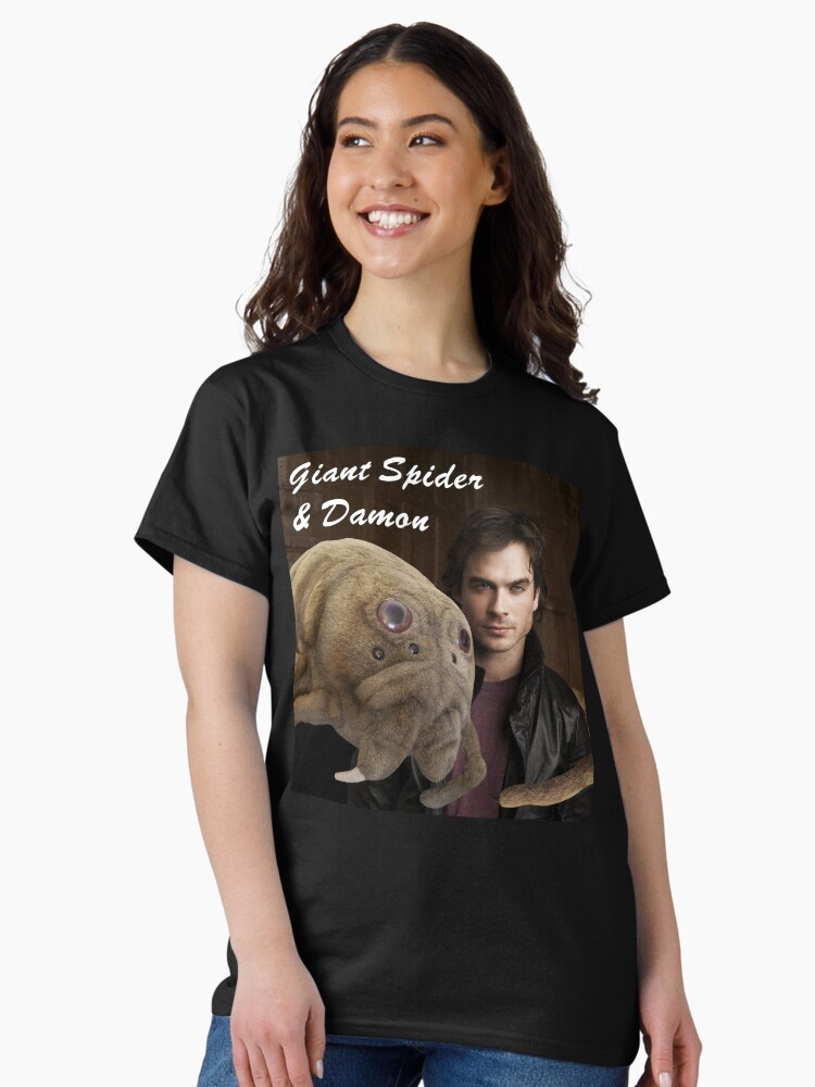 Thumbnail 1 of 7, Classic T-Shirt, Guy with spider designed and sold by JennyNicholson.