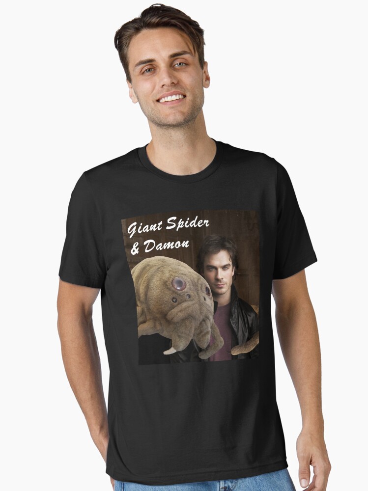 Thumbnail 1 of 7, Essential T-Shirt, Guy with spider designed and sold by JennyNicholson.