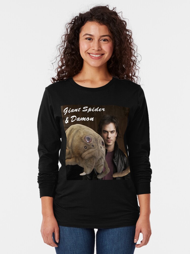 Thumbnail 2 of 5, Long Sleeve T-Shirt, Guy with spider designed and sold by JennyNicholson.