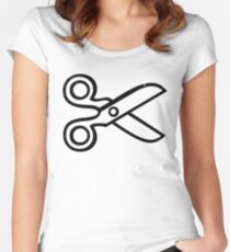 Scissors Women's Fitted Scoop T-Shirt