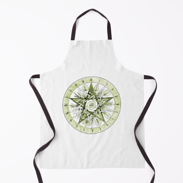Item preview, Ogham Grove pentagrams in green designed and sold by Yuri Leitch.