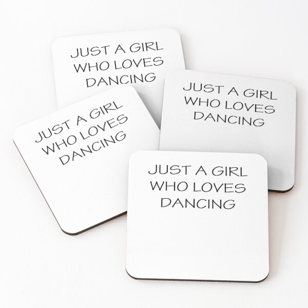 Item preview, Just A Girl Who Loves Dancing designed and sold by AmberSiraj.