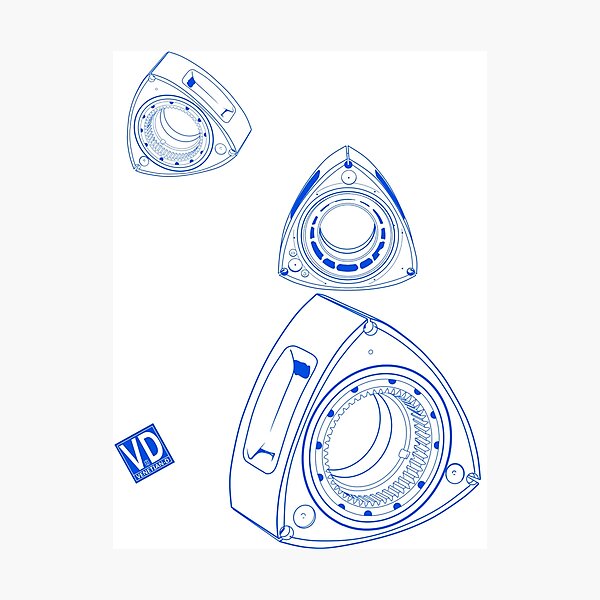 Item preview, Rotary rotor blue designed and sold by Venetian-D.