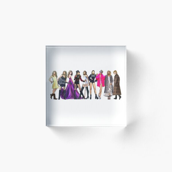 9 eras Acrylic Block