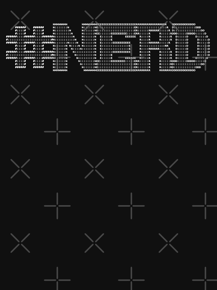 "ASCII nerd design A fun nerdy / geeky design created with ascii art" Tshirt for Sale by