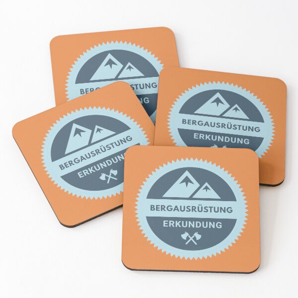 Item preview, Mountain Equipment Exploration | German hiking | Black hiking t-shirt designed and sold by Ainbowz-Artwork.