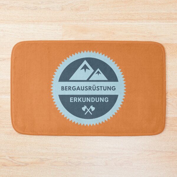 Item preview, Mountain Equipment Exploration | German hiking | Black hiking t-shirt designed and sold by Ainbowz-Artwork.
