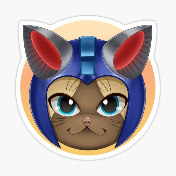 Megamiau Palico Pegatina