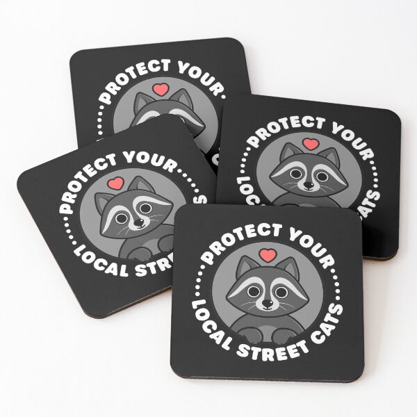 Item preview, Protect Your Local Street Cats - Cute Raccoon designed and sold by Gudland.